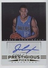 2012-13 Prestige Prestigious Picks Signatures Jared Cunningham #68 Auto 04tw