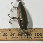Vintage Creek Chub Wooden Injured Minnow Pretty Nice Red Side Scale Finish. Ex+! — photo 4