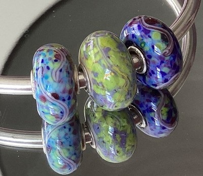 Authentic Trollbeads 3 beautiful Trollstones, retired