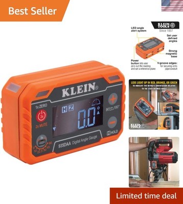 Digital Level and Angle Gauge Measure Set Angles LED Alert 0 180 Deg