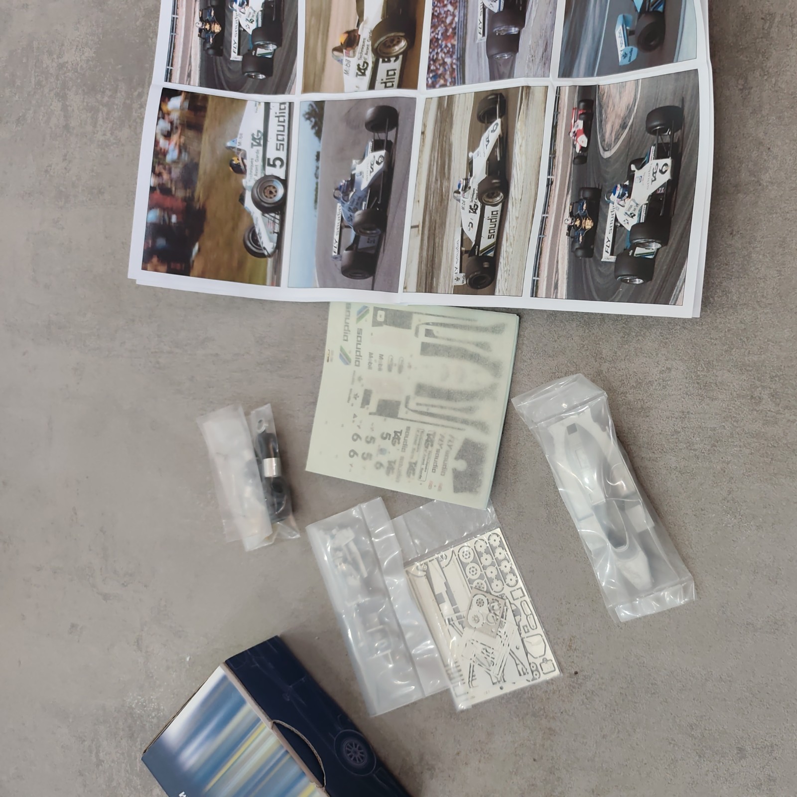 1/43 kit TAMEO WILLIAMS FORD FW08 Svizzera 1982