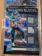 2019 Panini Spectra - Building Blocks DK Metcalf #BB10 Prizm /5 (MEM, RC)