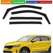 Extra Durable Window Deflectors in-Channel Window Visors Rain Guards Fit for ...