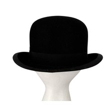 Vintage 30s Knox New York Bowler Derby Hat Black Mens