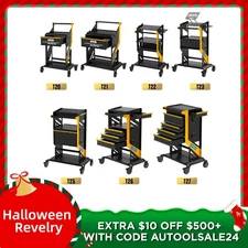 Rolling Tool Trolley Cart Storage Cabinet Car Diagnostic Service Workshop Garage
