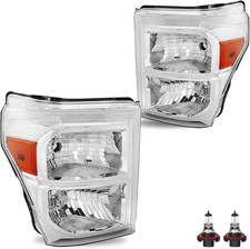 Headlight Assembly Set for 2011-2016 Ford F-250 F-350 F-450 F-550 Super Duty Pas