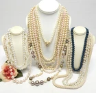 VINTAGE TO NOW FAUX PEARL BEAD NECKLACE LOT, FASHION/COSTUME JEWELRY LOT