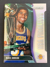 2019-20 Panini Prizm NBA Finalists Silver Prizm Lakers Card #7 Magic Johnson