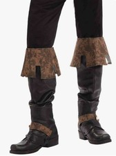 Medieval Renaissance Boot Tops Adult One Size Boot Covers Costume Accessory