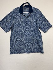 Greg Norman Size L Blue Collared Shirt