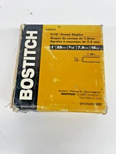 Bostitch Narrow Crown Staples 7/32" 18 gauge 1" Long