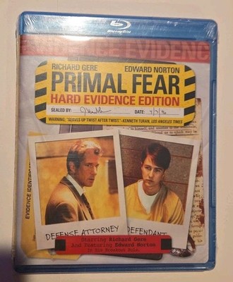 Primal Fear Bluray 2009 Hard Evidence Richard Gere Edward Norton Thriller Drama