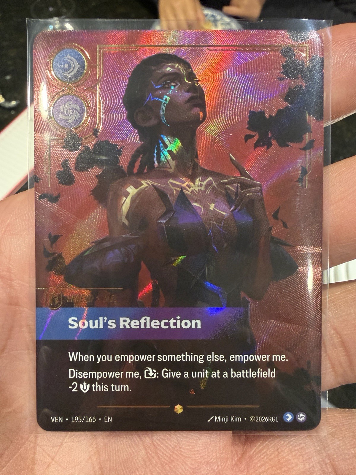 Mel Soul's Reflection Riftbound Overnumbered Legend VEN 195/166 English