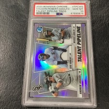 2020 Bowman Chrome Andrew Vaughn Luis Robert Micker Adolfo Gem Mint PSA 10 RC
