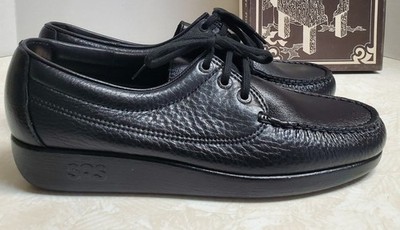 SAS Men's Amigo Black Lace Up Leather Loafer Size 8.5M