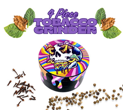 4 Layer 3 inches LARGE Portable Zinc Alloy Grinder Herb & Spice Tobacco Grinder~