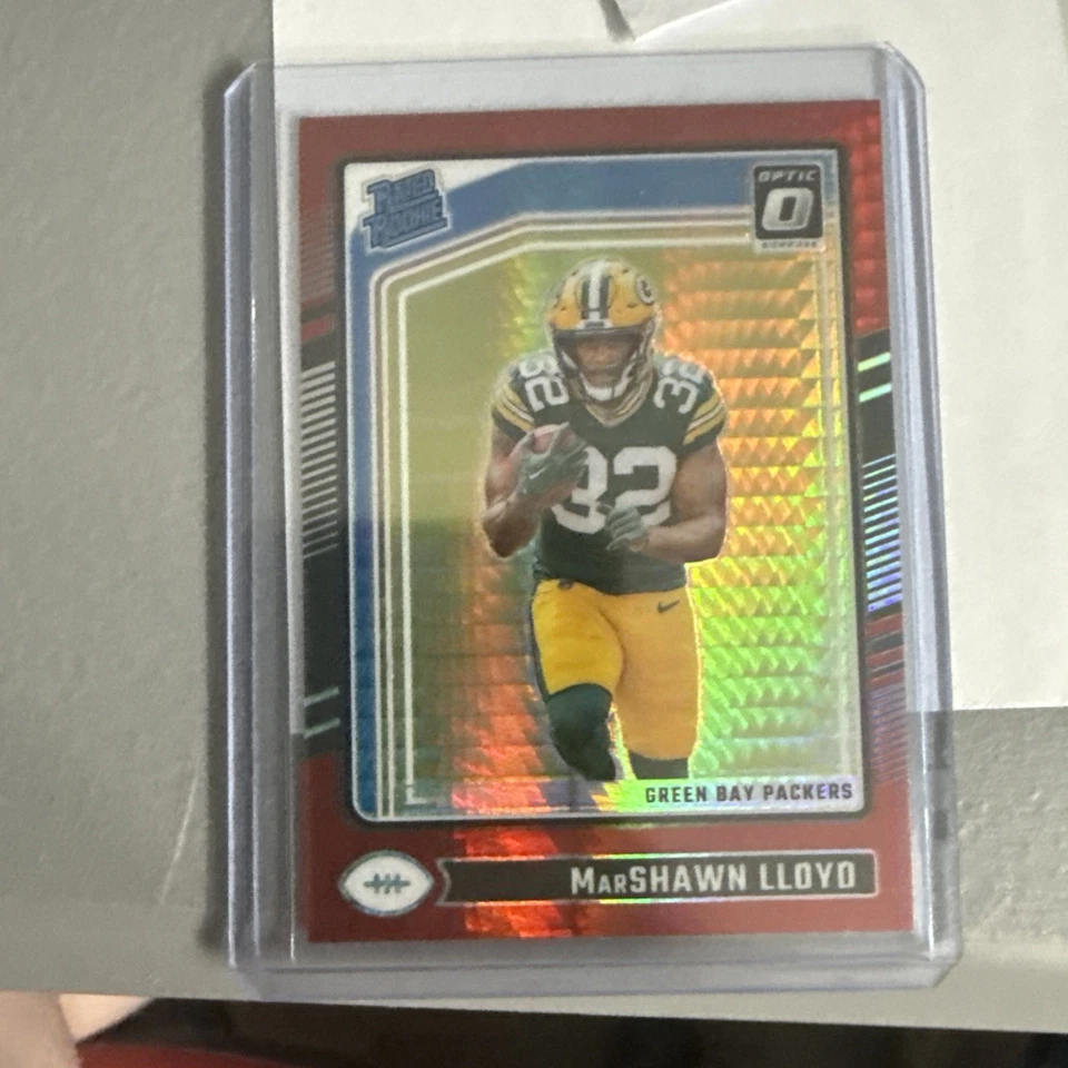 2024 Topps Finest - Rookie Autographs Marshawn Lloyd Blue Refractor /99 Auto - Image 4 of 4
