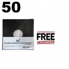 50 Paper Record Polylined With Hole for 12" Vinyl 33 RPM Inner Sleeves 1-3 DAYS