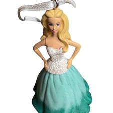 2016 Hallmark Holiday Barbie Doll Christmas Tree Ornament Blue White Dress