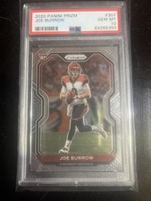 2020 Panini Prizm Joe Burrow Rookie RC #307 Bengals PSA 10 GEM MINT