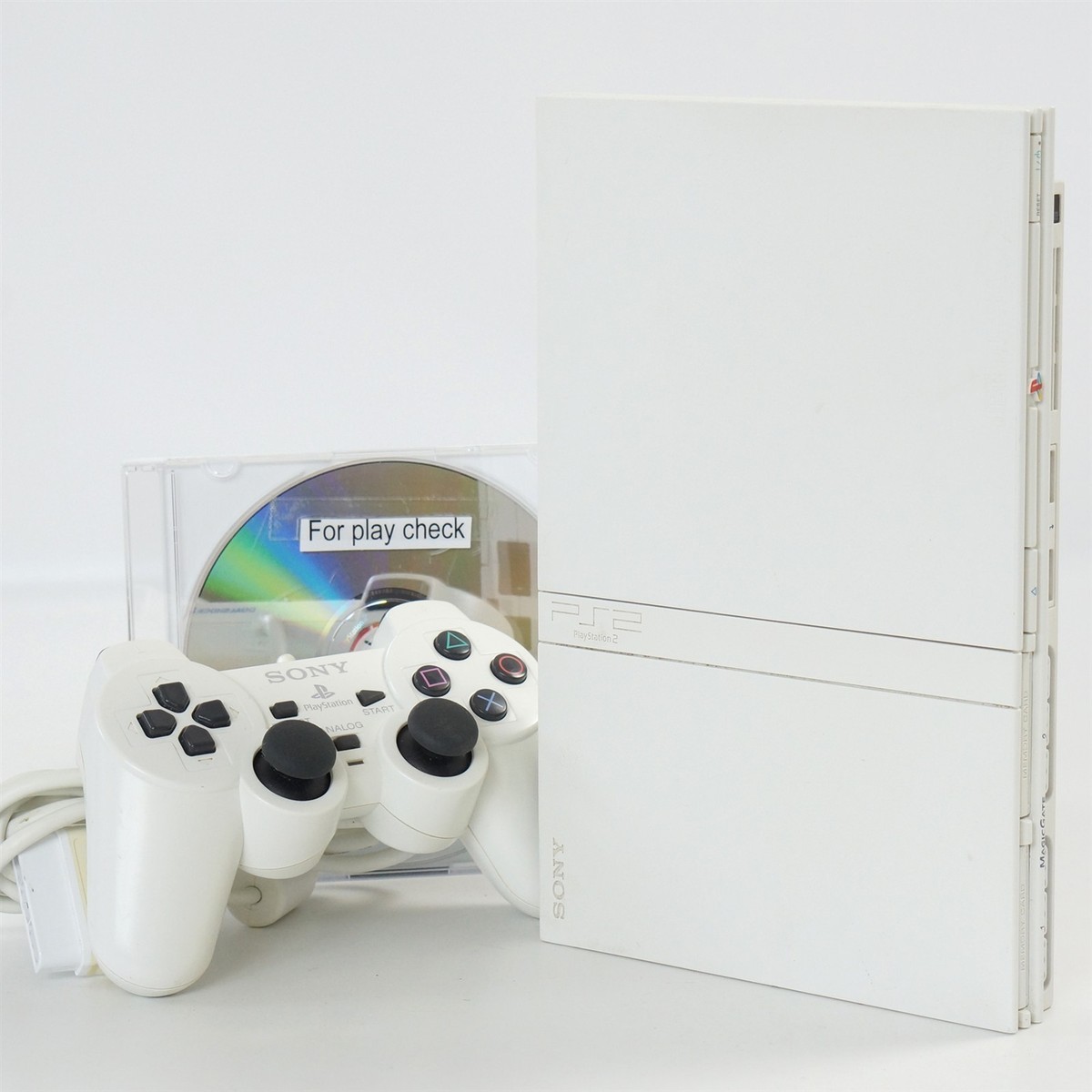 PS2 Slim Console White SCPH-75000 CW Tested System Playstation 2