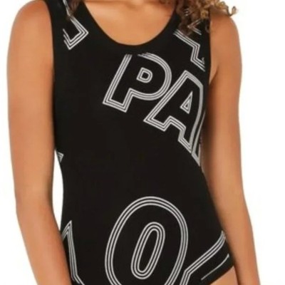 Ivy Park Broken Logo Bodysuit By Beyonce Black Bodysuit Size Small