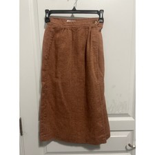 Vintage brown College Town wrap skirt