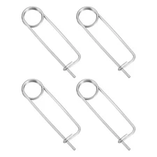 4pcs Steel Cotter Pins, M2x75mm Brooch Shape Cotter Safety Pin, Rectangle