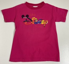 Vintage Walt Disney World Kids T Shirt Sz Youth M Paint Spot Mickey 90s