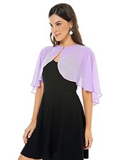 Shawl and Wraps for Evening Dress Chiffon Shawls Wedding Shrug Chiffon Lavender