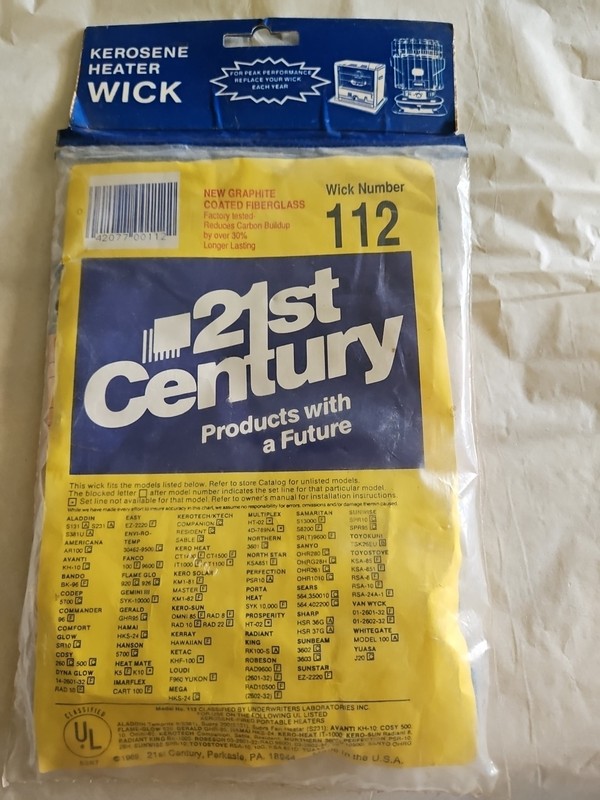 21st Century Products Kerosene Heater Wick 112 1989