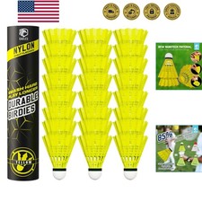 Badminton Birdies - Nylon Bedminton Shuttlecocks for Softball/Baseball Battin...