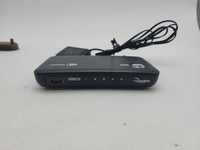 Rocketfish 4-Port Selector HDMI 3D Model RF-G1185 With Power Supply No Remote