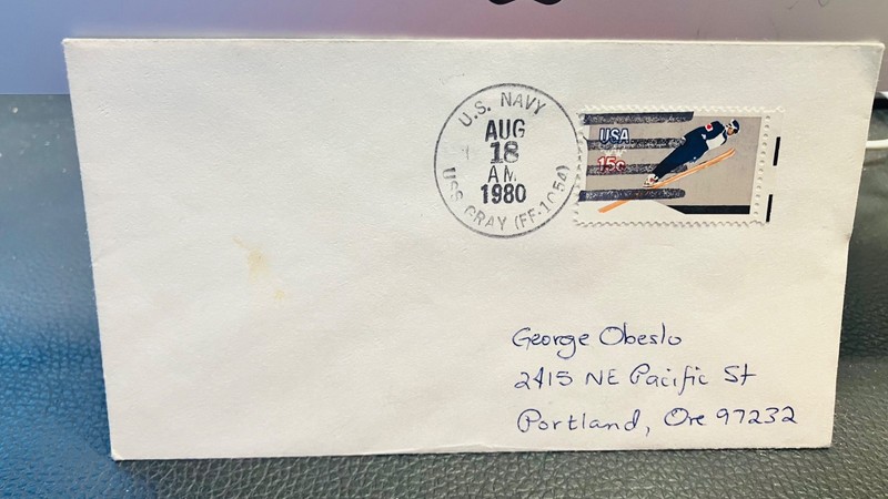 1980 ship cancel of USS Gray FF-1054, a frigate.