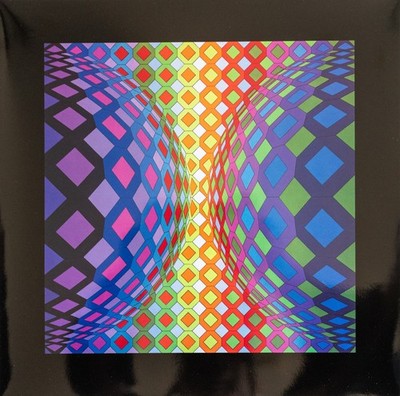 Vasarely  Heliogravur aus Structures L'OCTOGONE, Edition Griffon Neuchatel 1975