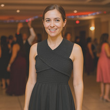 GB+ Sundress Juniors SMALL Black Stretch Elastic Bodice Crisscross Straps Casual