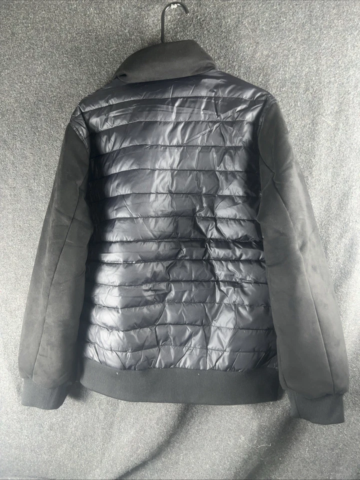 Chaqueta de bombardero acolchada con aislamiento de cremallera completa negra talla M Robert Graham para hombre nueva con etiquetas Foto 2 de 4