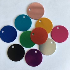 Colorful Round Anodized Aluminum Stamping Blanks Discs 25mm Pack of 10  Col...