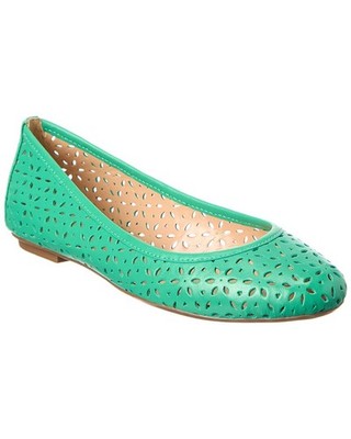 French Sole Leyla Laser Cut Leather Flat Women's