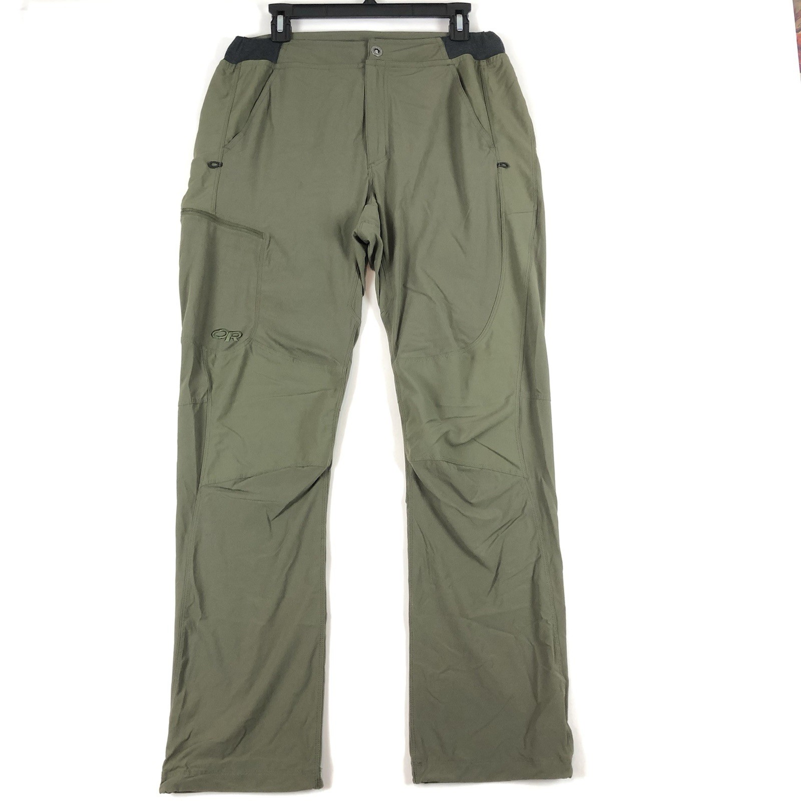 Pantalones de peñasco Ferrosi Outdoor Research para hombre L verde oliva recto elástico senderismo