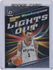 VICTOR WEMBANYAMA ROOKIE CARD 2023 Donurss Optic LIGHTS OUT RC San Antonio Spurs