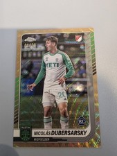 2025 Topps Chrome MLS #66 Nicolas Dubersarsky Gold Wave RC /50