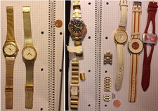 Armbanduhren (und Teile) Konvolut M&M, DUGENA, M. A. KHAN, MIYOKO, ADORA, TEMPIC