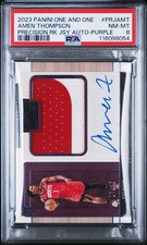 2023 Panini One And One Amen Thompson RC Rookie Precision Patch Purple /35