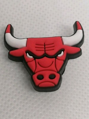 NBA Chicago Bulls Logo  Shoe Charm Pin Schuhanstecker für Clogs/Crocs 