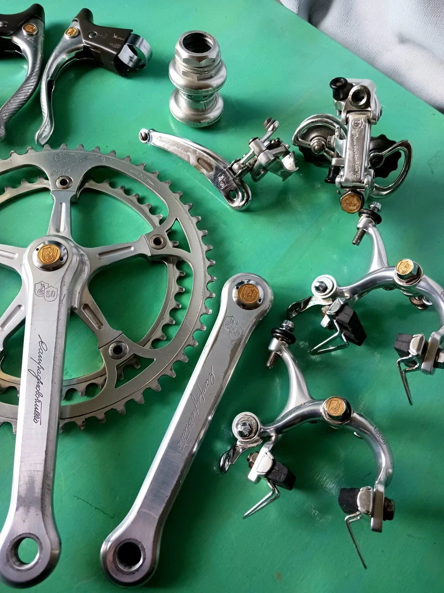 Paire Campagnolo Super Record Soleil Logo – Pièces Vélo Course Colnago Bianchi, Italie