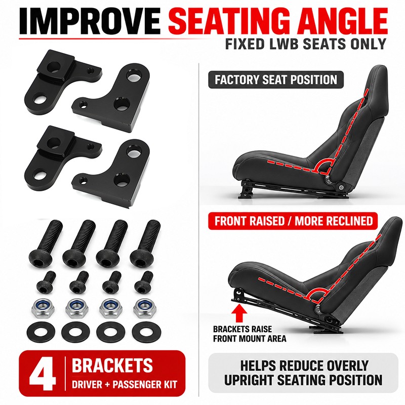 Porsche 911 GT3 Front Seat brackets 4 pcs