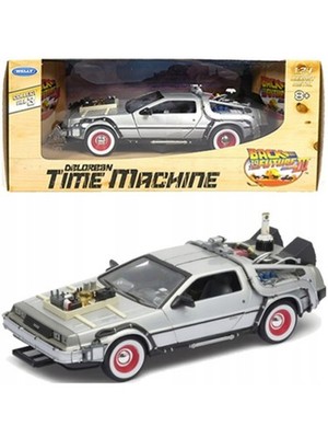 Back To The Future III Welly Maßstab:1:24 Metall-Kunststoff Modellauto Silber