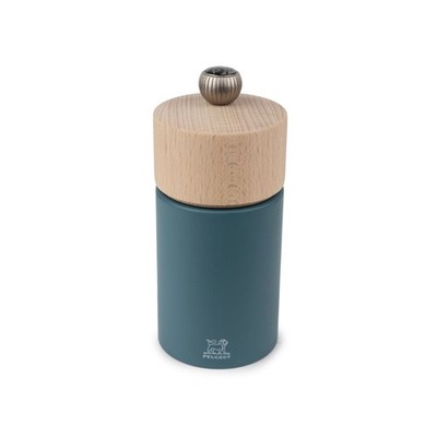 PEUGEOT Pfeffermühle BOREAL 12cm Stahlmahlwerk Buchenholz Rauchblau