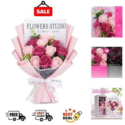 Preserved Flowers Bouquet Floral Gift for Women Mom Wife Grandma Mother's Day